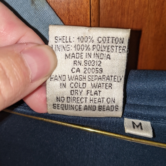 Medium Parsley & Sage abstract art zip up women's hooded sweatshirt - Picture 6 of 6